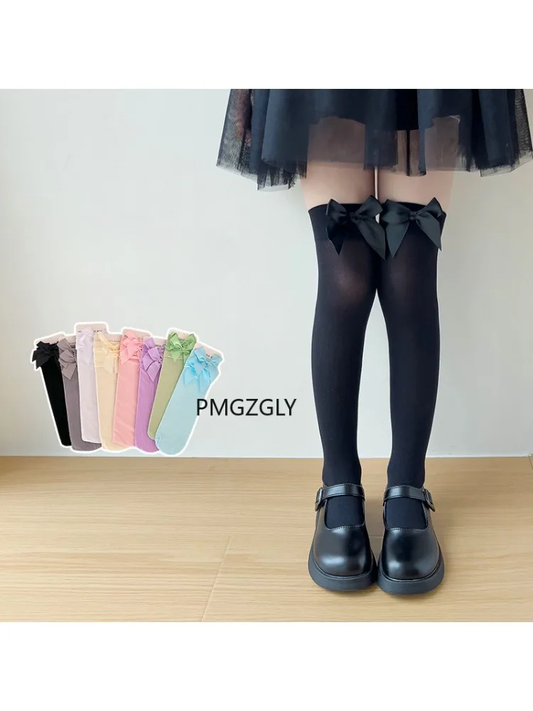 الفتيات جوارب * الوردي القوس ج - مراجعة Thigh High Sock Stay Up وسعره