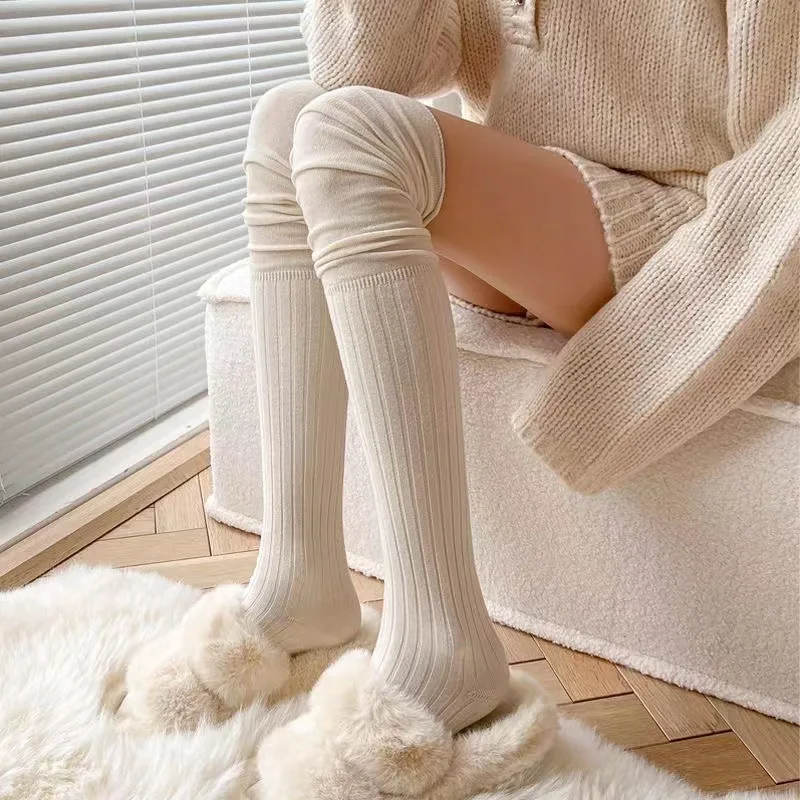 1-10Pairs المرأة فوق الركبة ال - مراجعة Boot Sock Slouchy وسعره