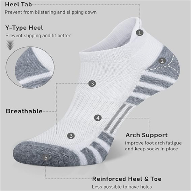 جوارب قصيرة للجنسين بتصميم Ste - مراجعة Athletic Sock Cushion وسعره