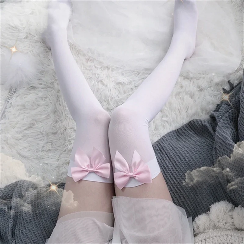 مثير المرأة الجوارب الوردي الق - مراجعة Thigh High Sock Stay Up وسعره