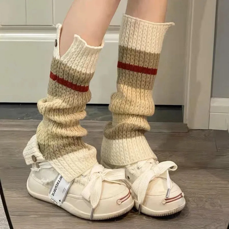 جديد ​ Y2K محبوك تدفئة الساق خ - مراجعة Boot Sock Slouchy وسعره